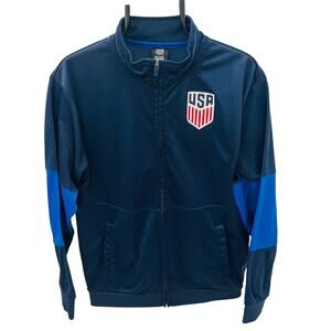 Icon Sports USA Soccer National Team Men's Track Jacket Full Zip Navy Blue Sz M